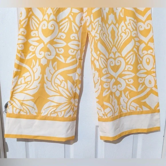 Commense Patterned Mid-Waisted Wide-Leg Pants - Picture 7 of 11